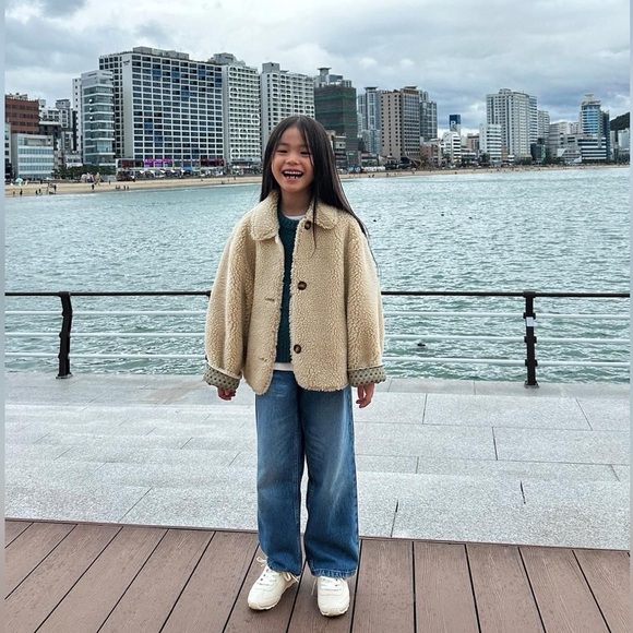 ZARA DOUBLE-FACED FAUX SHEARLING COAT JACKET